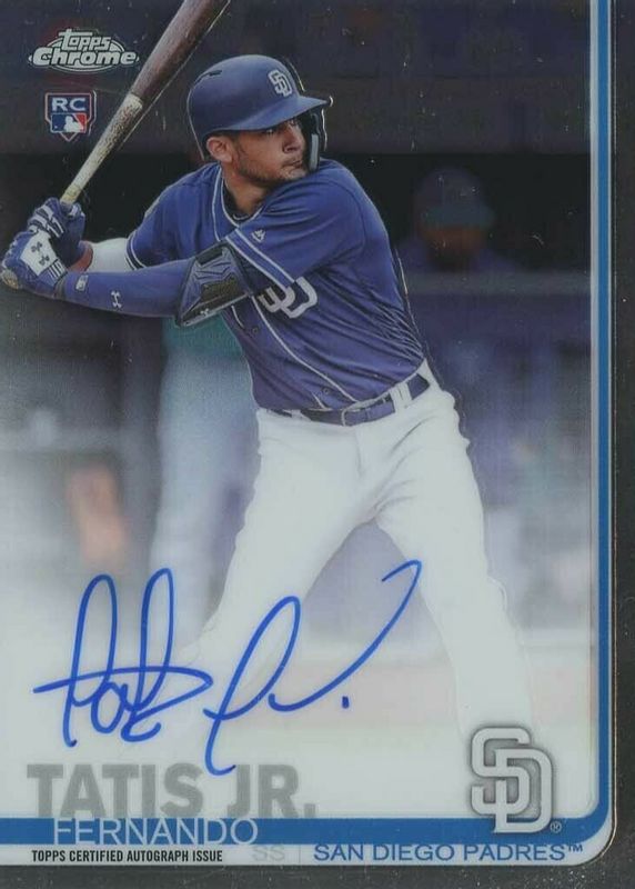 Fernando Tatis Jr. 2019 Topps Chrome #RA-FT Rookie Auto Price 