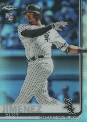 Eloy Jimenez 2019 Topps Chrome #RA-EJ Rookie Auto - Orange Wave