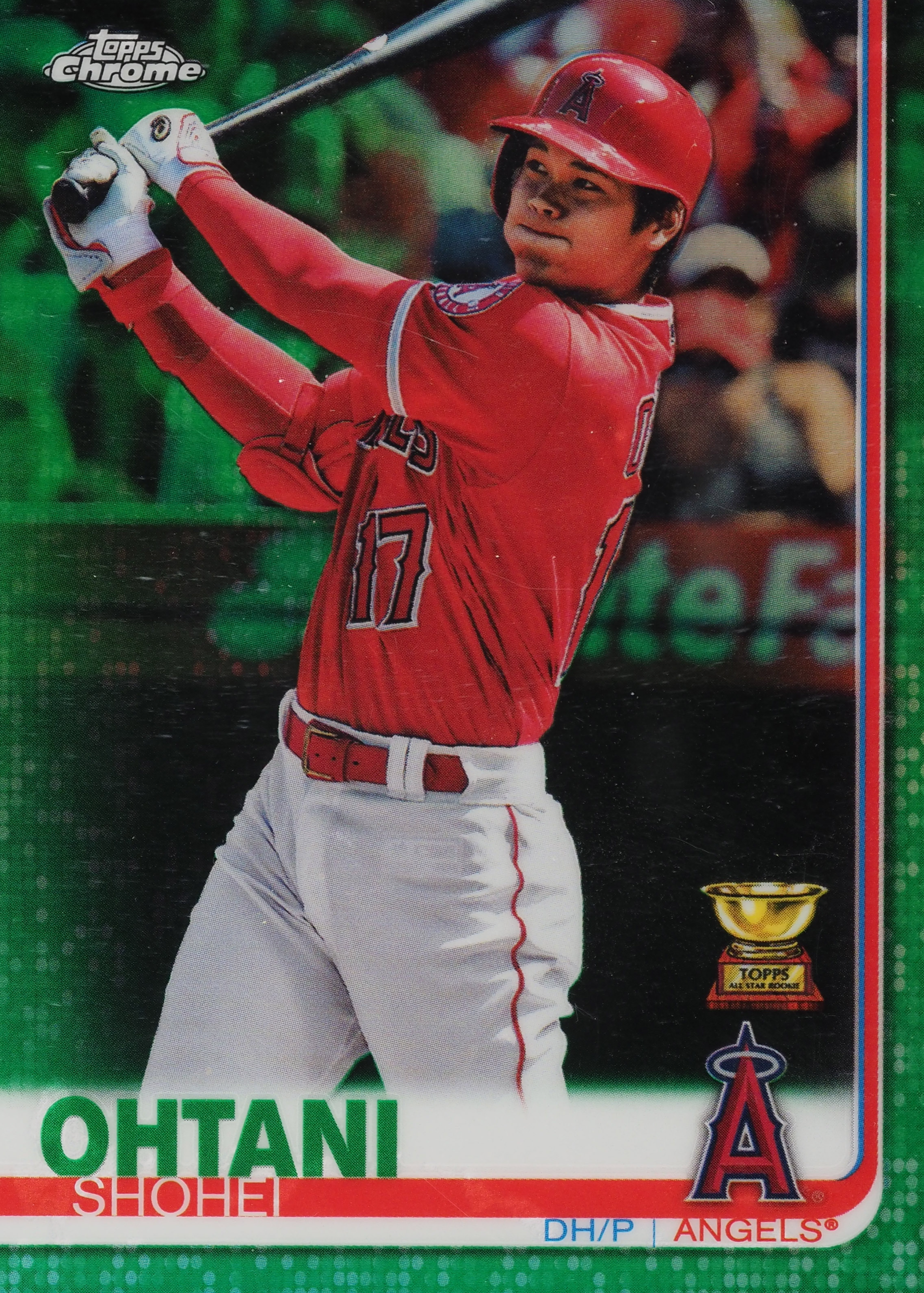 Shohei Ohtani 2019 Topps Chrome #1 Green Refractor /99 (Batting