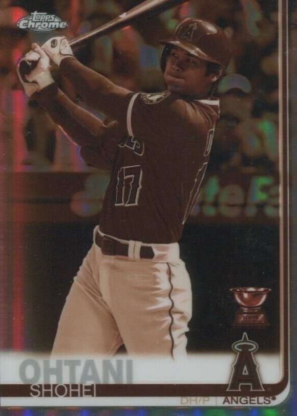 Shohei Ohtani 2019 Topps Chrome #1 Sepia Refractor (Batting