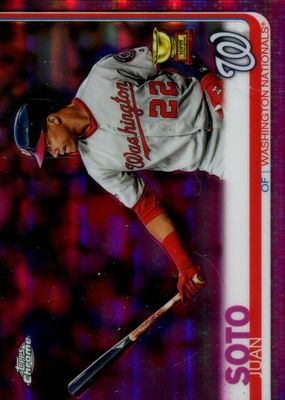 2019 Topps Chrome #155 Pink Refractor (Bat in One Hand)