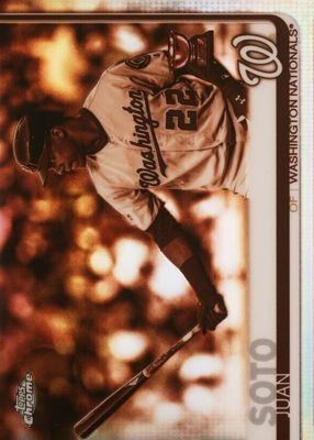 2019 Topps Chrome #155 Sepia Refractor (Bat in One Hand)