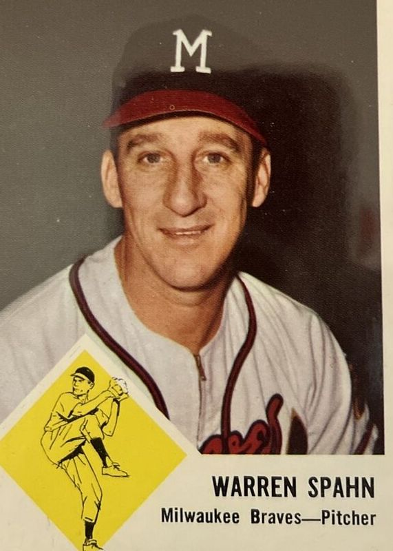 Warren Spahn 1963 Fleer #45 Base PSA 5