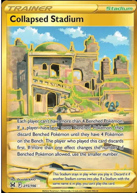 gold stadium pokemon card Pokemon - Artazon 229/197 - Obsidian Flames - Hyper Rare Gold