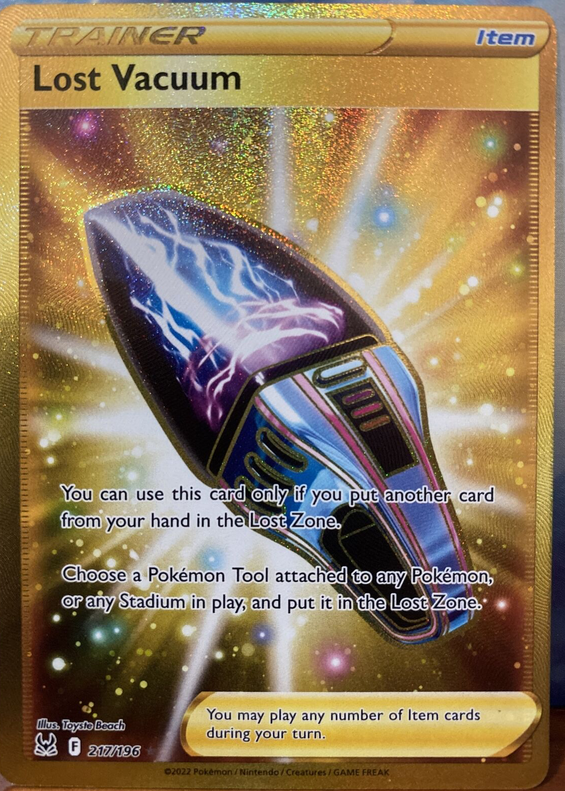 lost vacuum pokemon card value Lost Vacuum 2022 Sword & Shield: Lost Origin #217/196 Holo (Secret) Price  Guide
