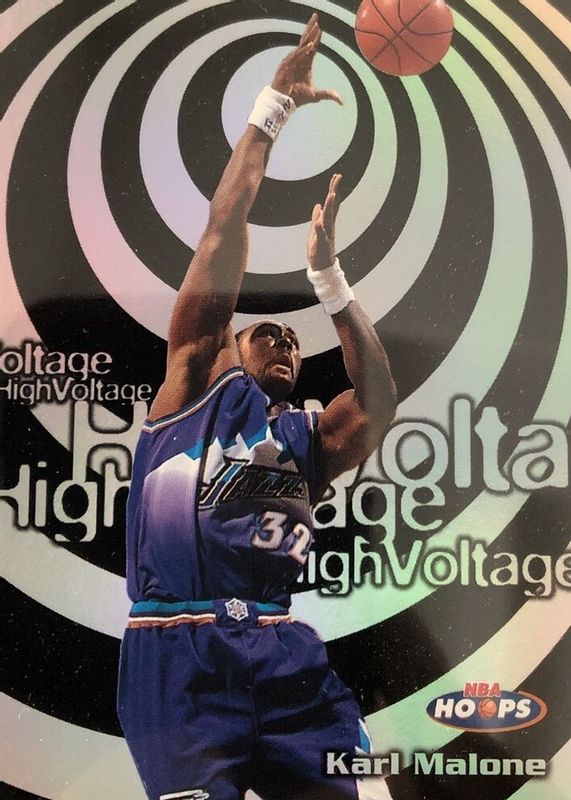 Karl Malone 1997 Hoops #20HV High Voltage