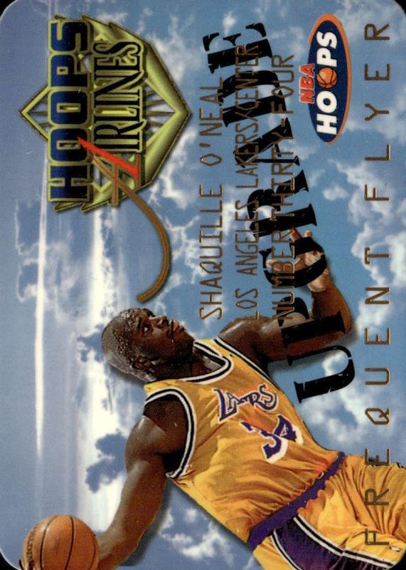 Shaquille O'Neal 1997 Hoops #10 Frequent Flyer Club - Upgrade RAW