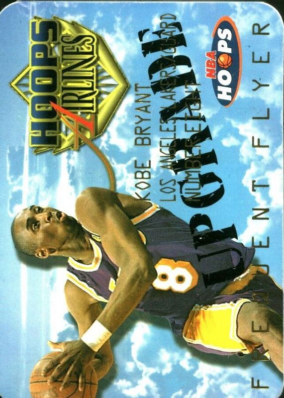 Kobe Bryant 1997 Hoops #9 Frequent Flyer Club - Upgrade Price 