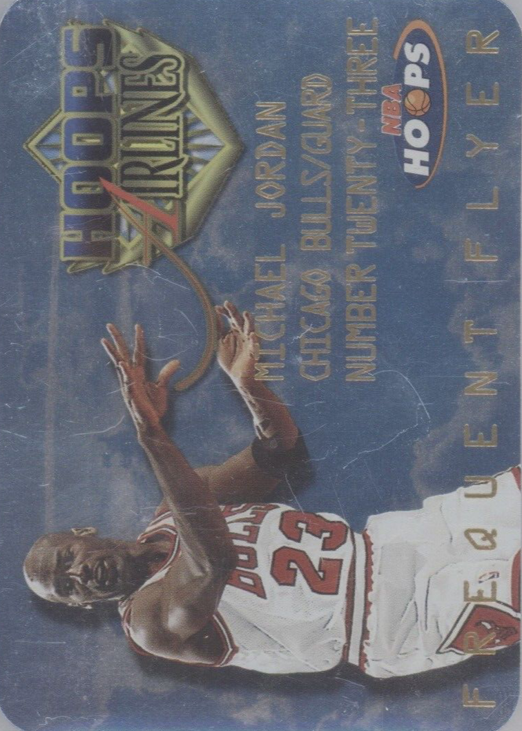 Michael Jordan 1997 Hoops #4 Frequent Flyer Club Price Guide 