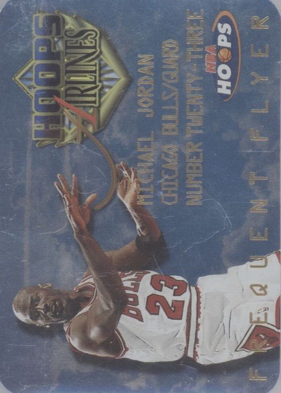 Michael Jordan 1997 Hoops #4 Frequent Flyer Club PSA 9