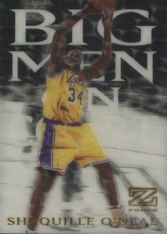 Shaquille O'Neal 1997 SkyBox Z-Force #12BMOC Big Men on Court 