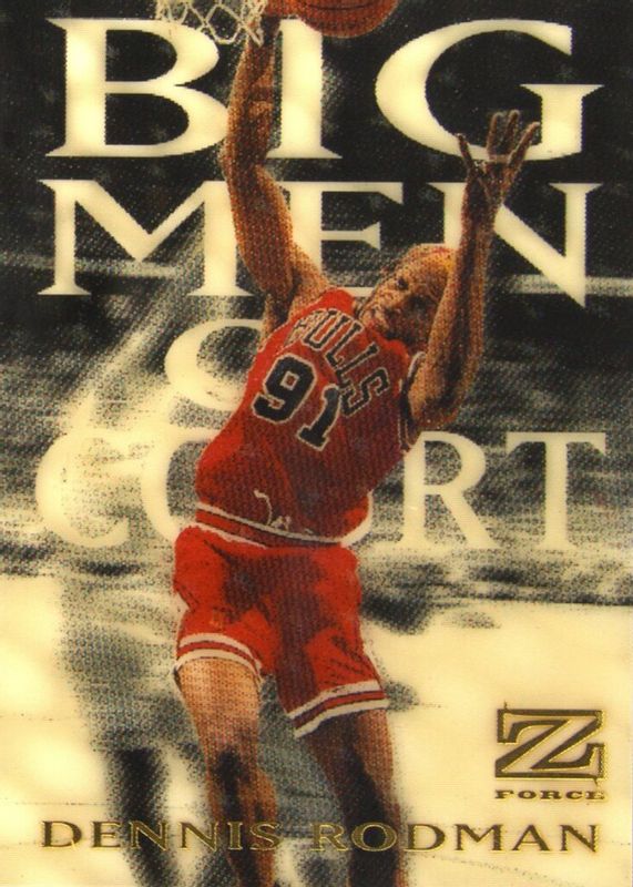 Dennis Rodman 1997 SkyBox Z-Force #14BMOC Big Men on Court RAW