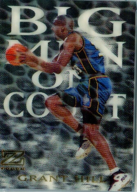 Grant Hill 1997 SkyBox Z-Force #7BMOC Big Men on Court Price Guide 