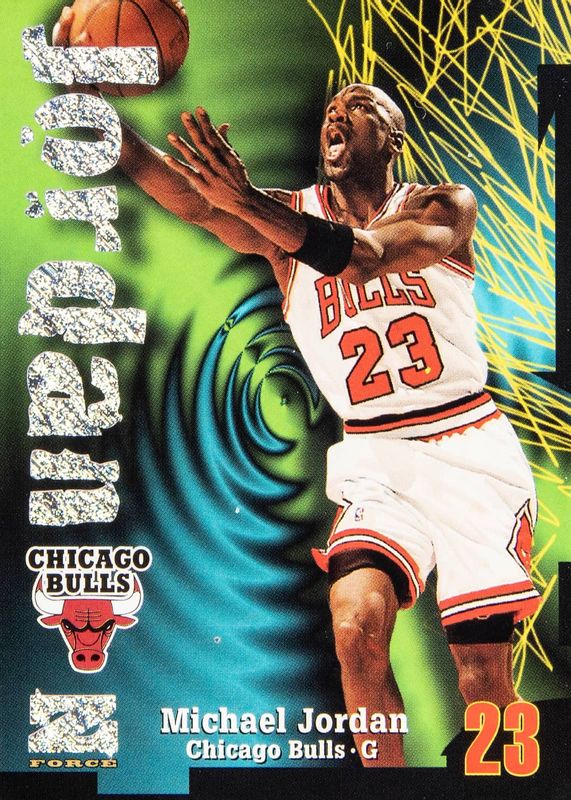 Michael Jordan 1997 SkyBox Z-Force #23 Rave /399 Price Guide 