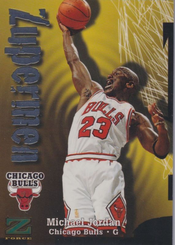 Michael Jordan 1997 SkyBox Z-Force #190 Zupermen RAW