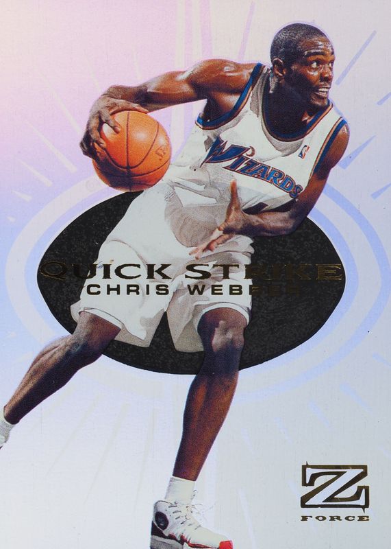 Chris Webber 1997 SkyBox Z-Force #12QS Quick Strike RAW