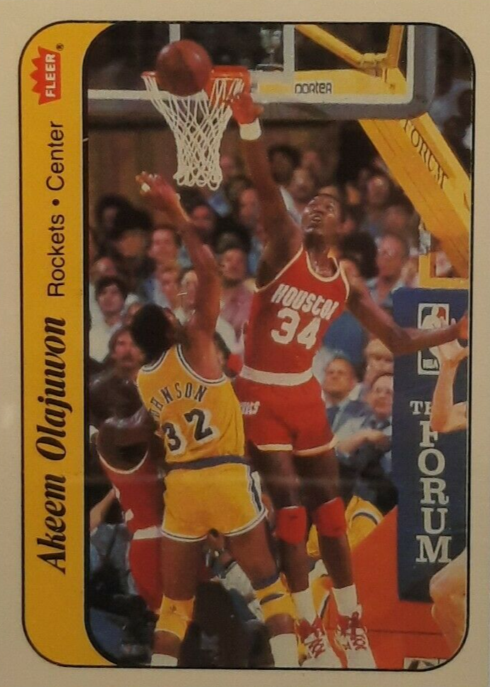 rare hakeem olajuwon cards 1995 Fleer Basketball Card (1995-96) #329 : Collectibles & Fine Art 1999-2000 Finest Gold Refractors #29
