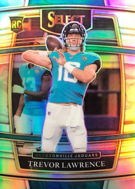 Trevor Lawrence 2021 Select #43 Concourse Silver Rookie SGC 10