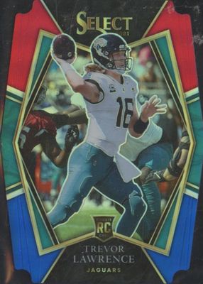 2021 Select #143 Premier Level Red & Blue Die-Cut