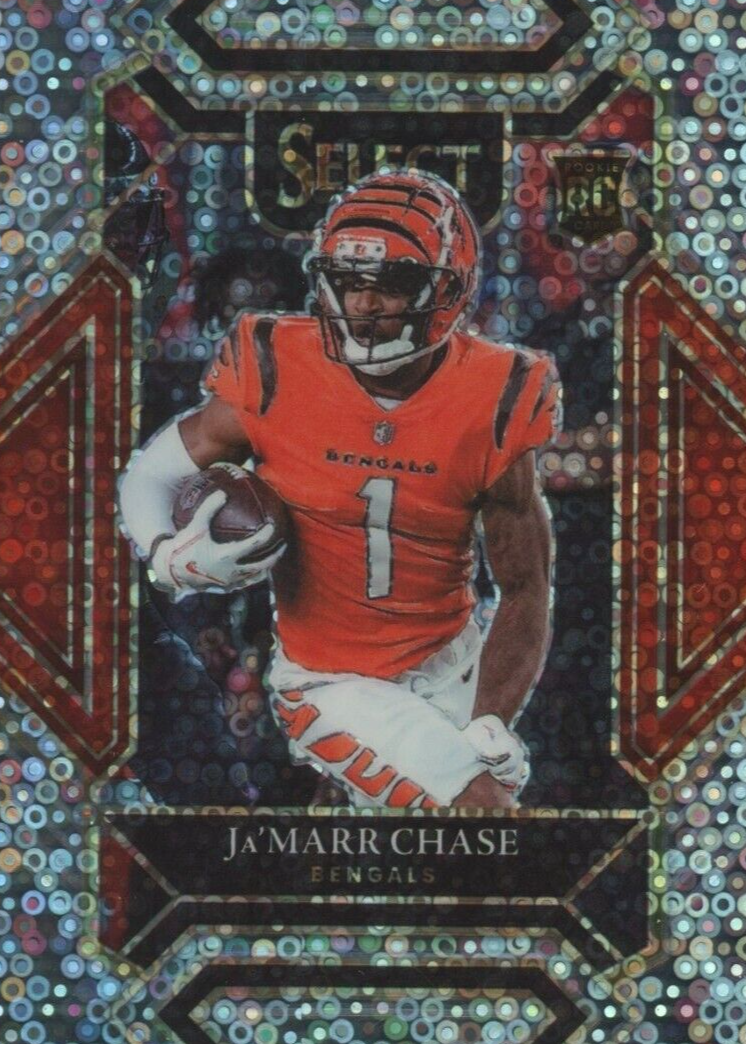 Ja'Marr Chase 2021 Select #247 Club Level Disco Price Guide
