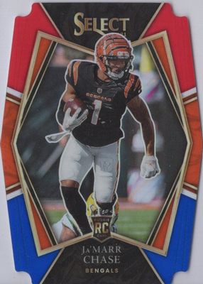 2021 Select #147 Premier Level Red & Blue Die-Cut