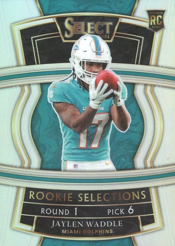 Jaylen Waddle 2021 Select #RS-8 Rookie Selections - Silver Rookie PSA 10