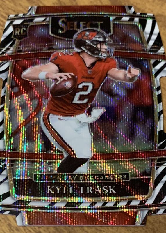 Kyle Trask 2021 Select #63 Concourse Zebra Die-Cut /(SSP) Rookie BGS 9