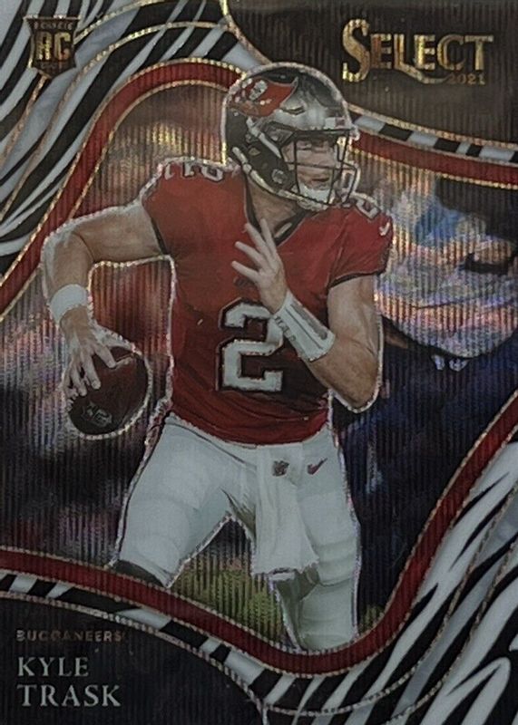 Kyle Trask 2021 Select #363 Field Level Zebra /(SSP) Rookie SGC 10