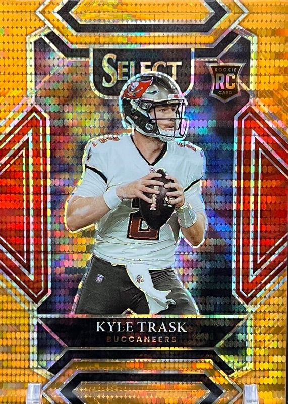 Kyle Trask 2021 Select #263 Club Level Neon Orange Pulsar /7 Rookie PSA 10