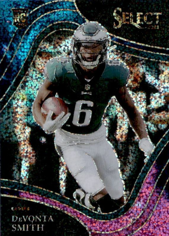 DeVonta Smith 2021 Select #349 Field Level Cosmic /(SSP) Rookie PSA 10