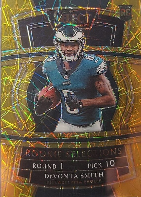 DeVonta Smith 2021 Select #RS-9 Rookie Selections - Gold /10 SGC 10