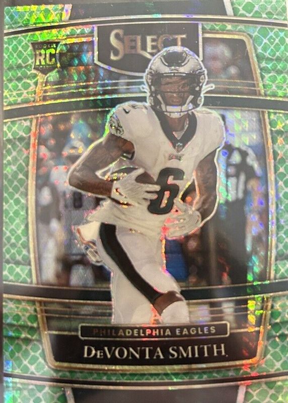 DeVonta Smith 2021 Select #49 Concourse Dragon Scale /89 Rookie SGC 10