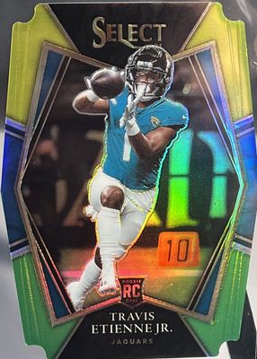 2021 Select #154 Premier Level Green & Yellow Die-Cut