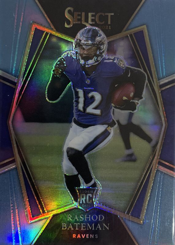 Rashod Bateman 2021 Select #155 Premier Level Light Blue /99 Rookie RAW