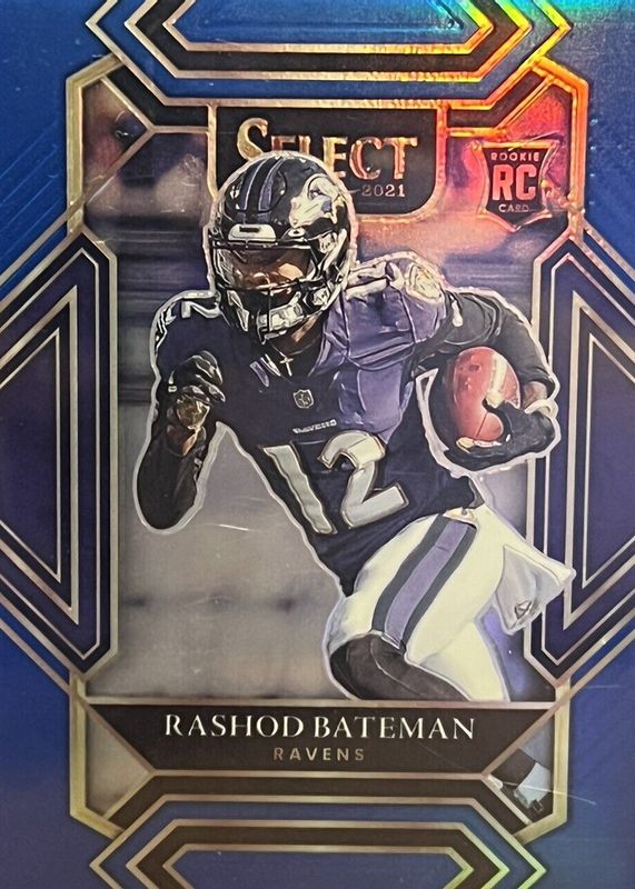 Rashod Bateman 2021 Select #255 Club Level Blue /99 Rookie PSA 10