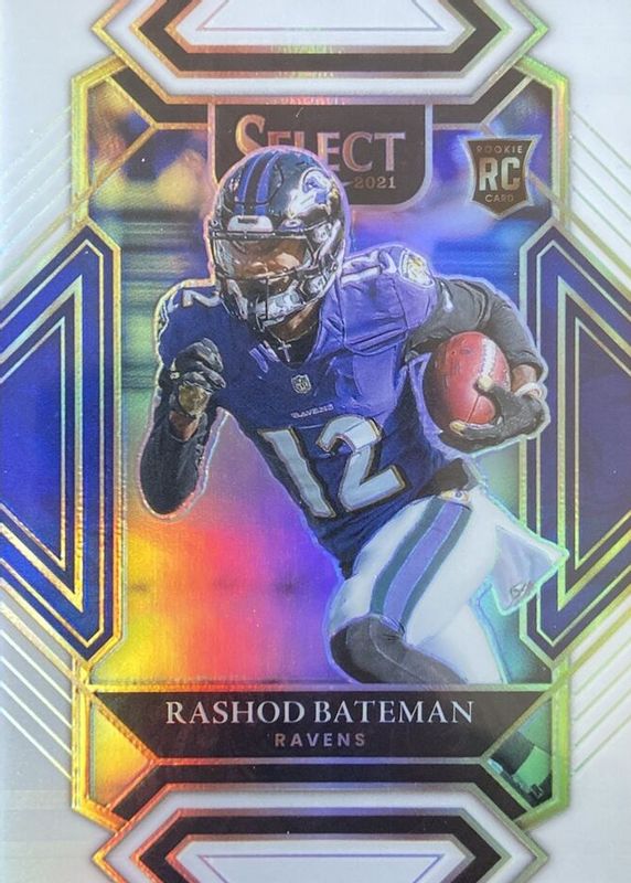 Rashod Bateman 2021 Select #255 Club Level White /35 Rookie BGS 9.5