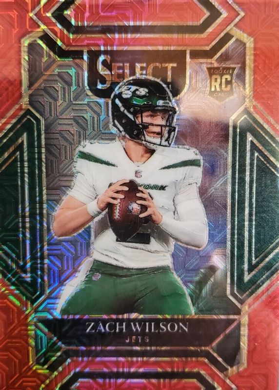 Zach Wilson 2021 Select #244 Club Level Red /49 Rookie SGC 10