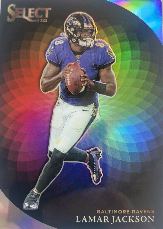 Lamar Jackson 2021 Select #CW-5 Color Wheel /(SSP) SGC 10