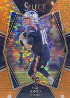 Mac Jones 2021 Select #151 Premier Level Neon Orange Pulsar