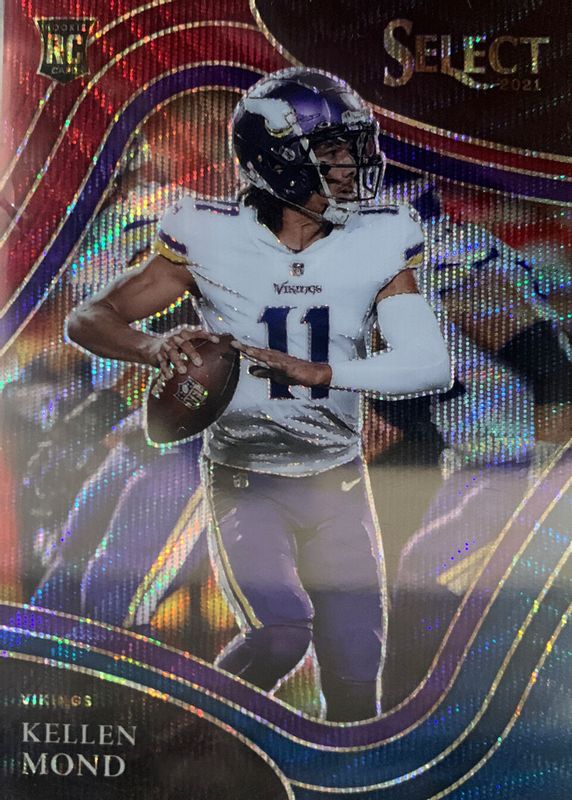 Kellen Mond 2021 Select #364 Field Level Tri-Color /75 Rookie RAW