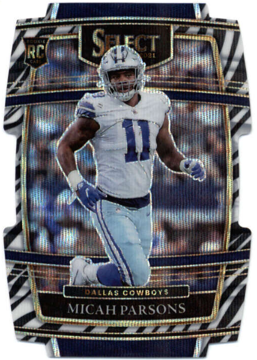 Micah Parsons 2021 Select #85 Concourse Zebra Die-Cut /(SSP) Price
