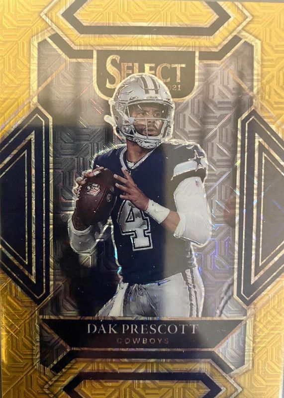 Dak Prescott 2021 Select #211 Club Level Gold /10 RAW