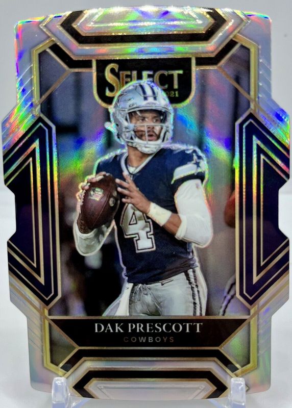 Dak Prescott 2021 Select #211 Club Level Silver Die-Cut RAW