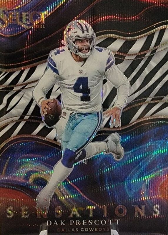 Dak Prescott 2021 Select #SEN-3 Sensations - Zebra /(SSP) RAW