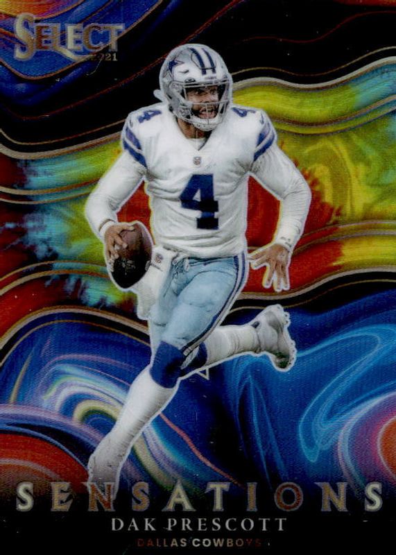 Dak Prescott 2021 Select #SEN-3 Sensations - Tie-Dye /25 RAW