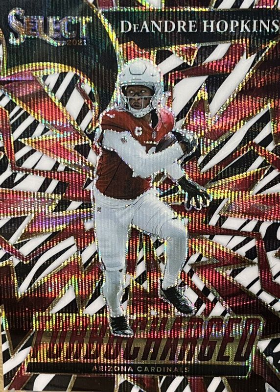DeAndre Hopkins 2021 Select #TUR-19 Turbocharged - Zebra /(SSP) RAW