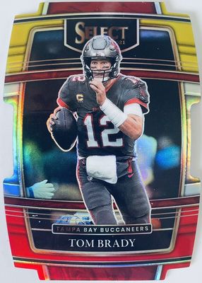 2021 Select #1 Concourse Red & Yellow Die-Cut