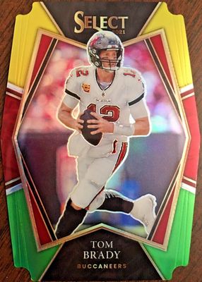 2021 Select #101 Premier Level Green & Yellow Die-Cut