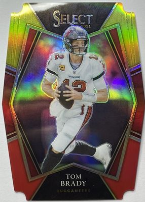 2021 Select #101 Premier Level Red & Yellow Die-Cut