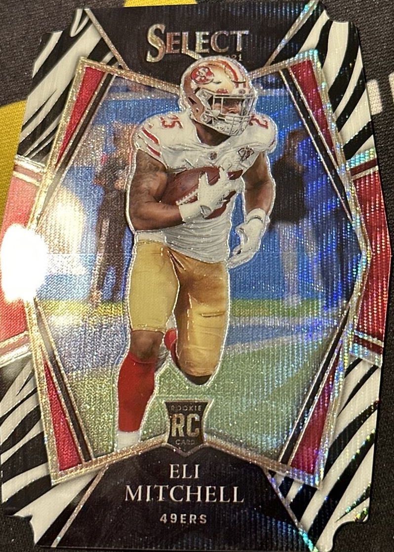 Elijah Mitchell 2021 Select #192 Premier Level Zebra Die-Cut /(SSP